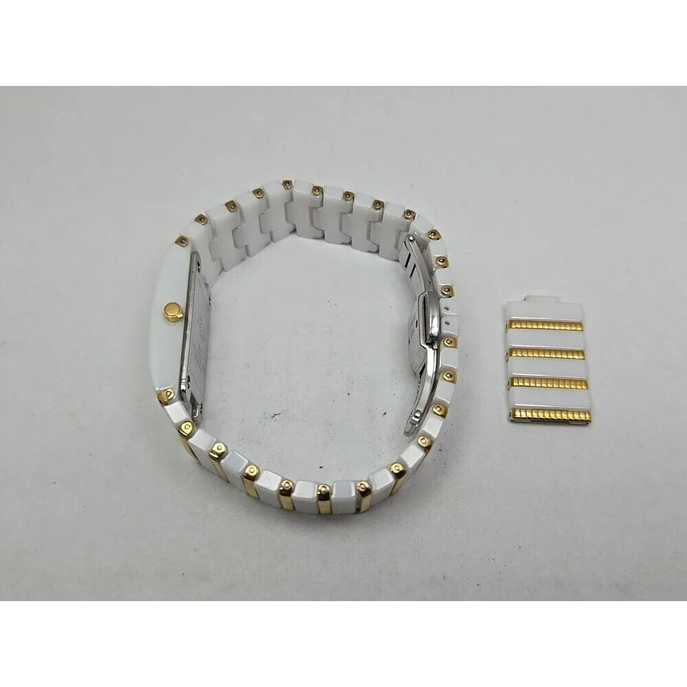 Daniel Steiger Cobra Blanco White Gold Ceramic Sapphire Womens Watch New Battery